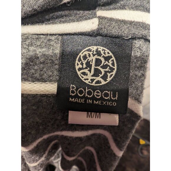 Bobeau soft asymmetrical buttoned cardigan medium + - Picture 4 of 4